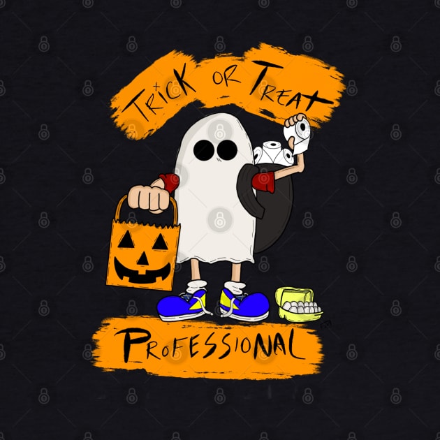 Trick or Treat Professional by Foxtrotmadlyart